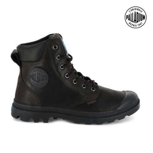 Pánské Boty Palladium Pampa Cuff WP LUX Čokolády | CZ AIZ-02W